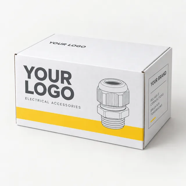 Packaging concept with YOUR LOGO branding