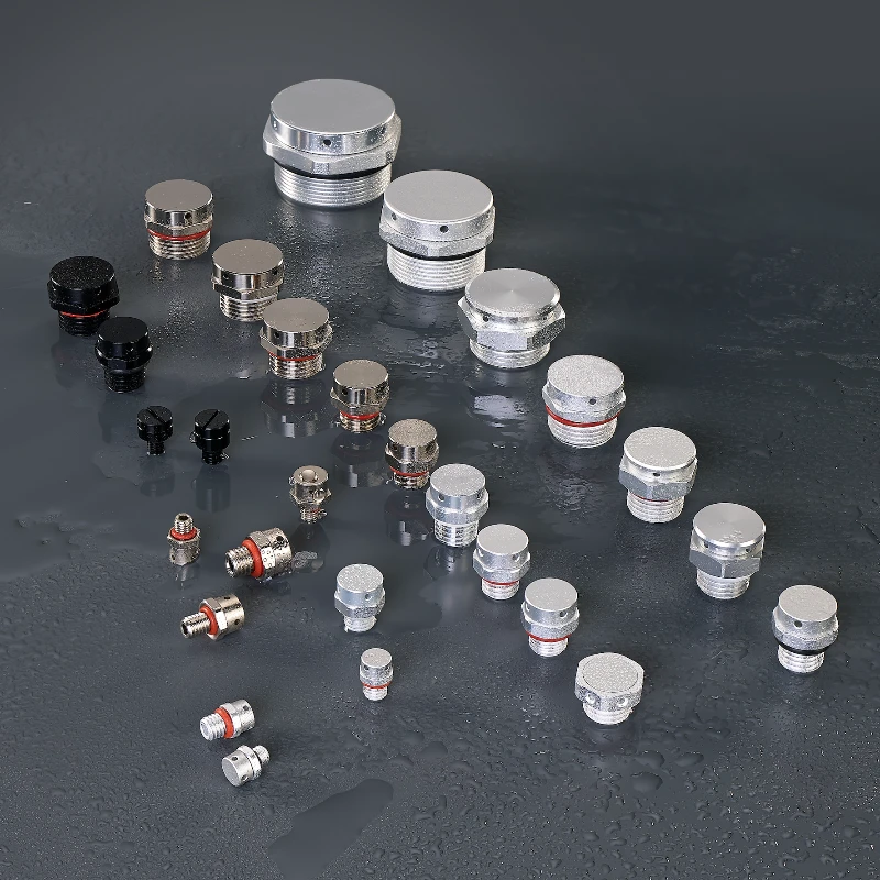 Metal breathable vent plug collection