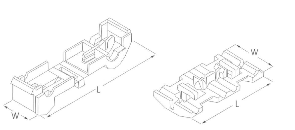 878 Series Fast Splicing Wire Connectors dimension drawing