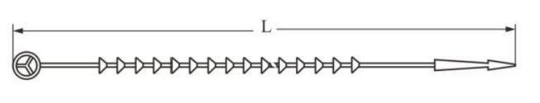 HSS-100BT Bead Tie dimension drawing