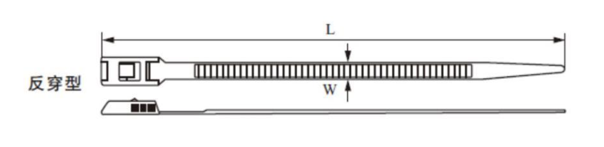 HSS-RCT Releasable Cable Ties dimension drawing