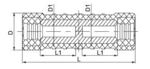 MJPT Series Pre-insulated Cable Sleeve dimension drawing