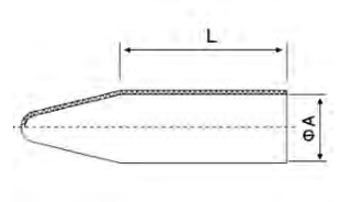 PVC Cable Gland Shroud dimension drawing