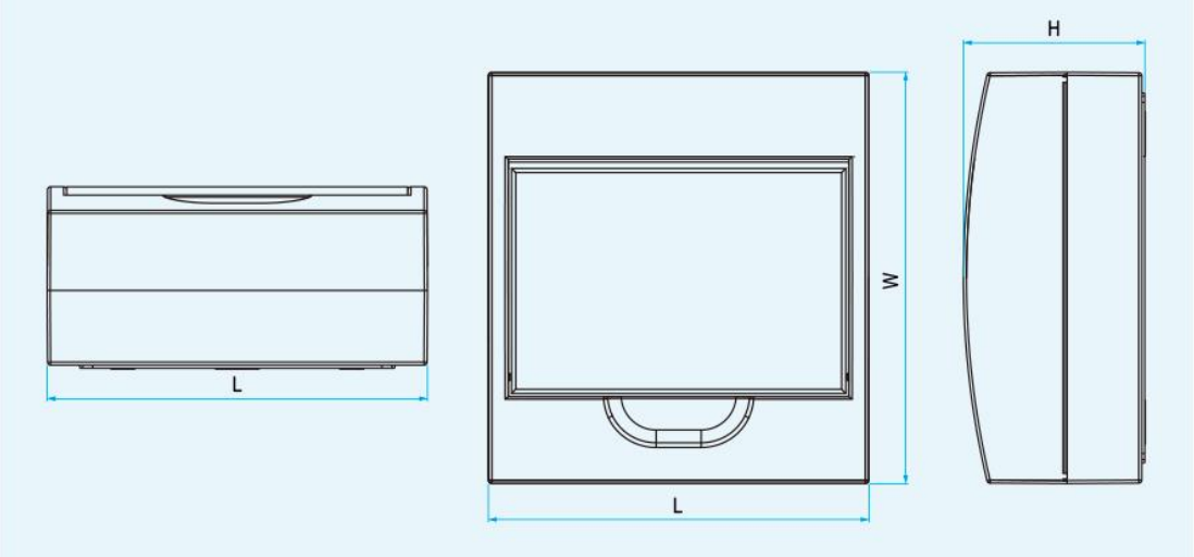TSM-S Surface-Mount Distribution Box Series dimension drawing