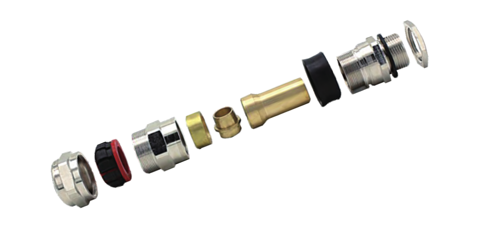 VO-2 Double-Seal Armoured Cable Gland dimension drawing
