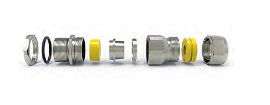 VO-6 EX Double-Compression Armoured Cable Gland dimension drawing