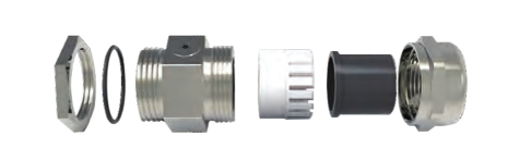 VO-BR Waterproof Breathable Brass Cable Glands dimension drawing
