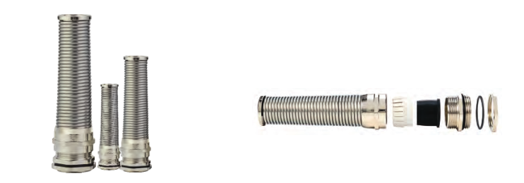 VO-FL Flexible Metal Cable Glands dimension drawing