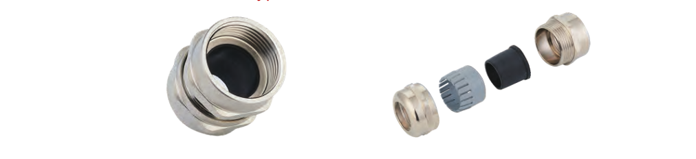 VO-NLW Internal Thread Metal Cable Glands (Metric Thread) dimension drawing