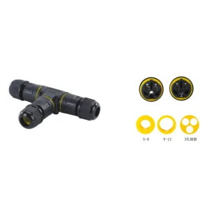 VO-TXM20 T-Type Mini Screw Waterproof Connector product image