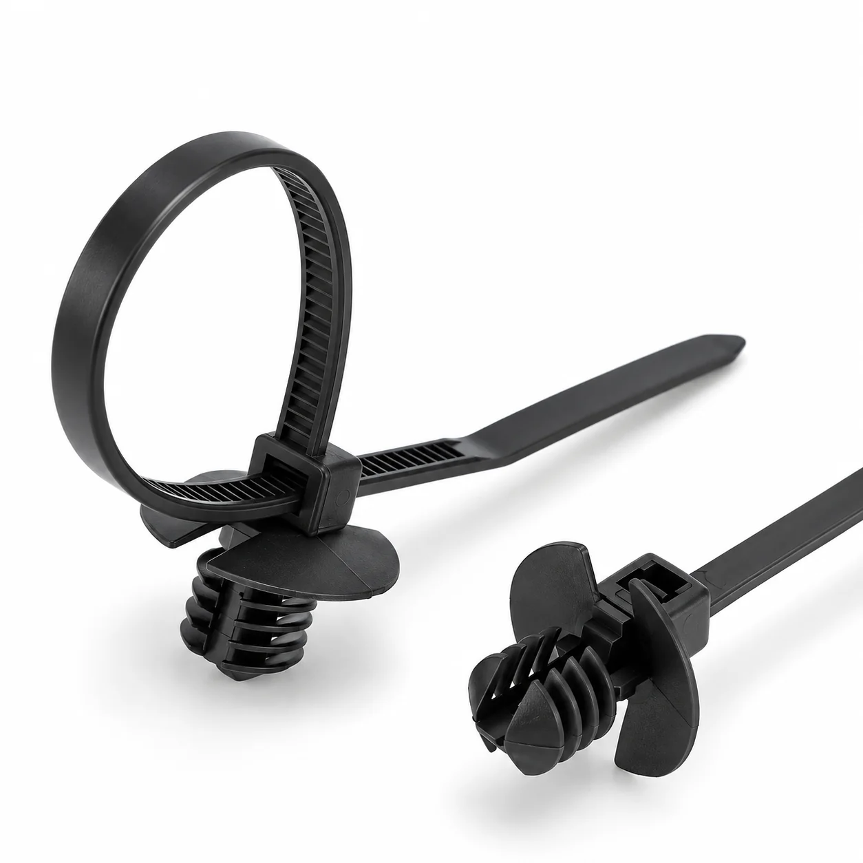150-55610 Round Hole Push-Mount Cable Tie with Disc
