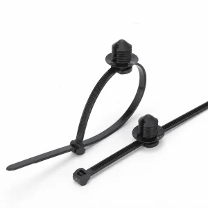 156-00120 Round-Hole Fir-Tree Cable Tie with Disc product image