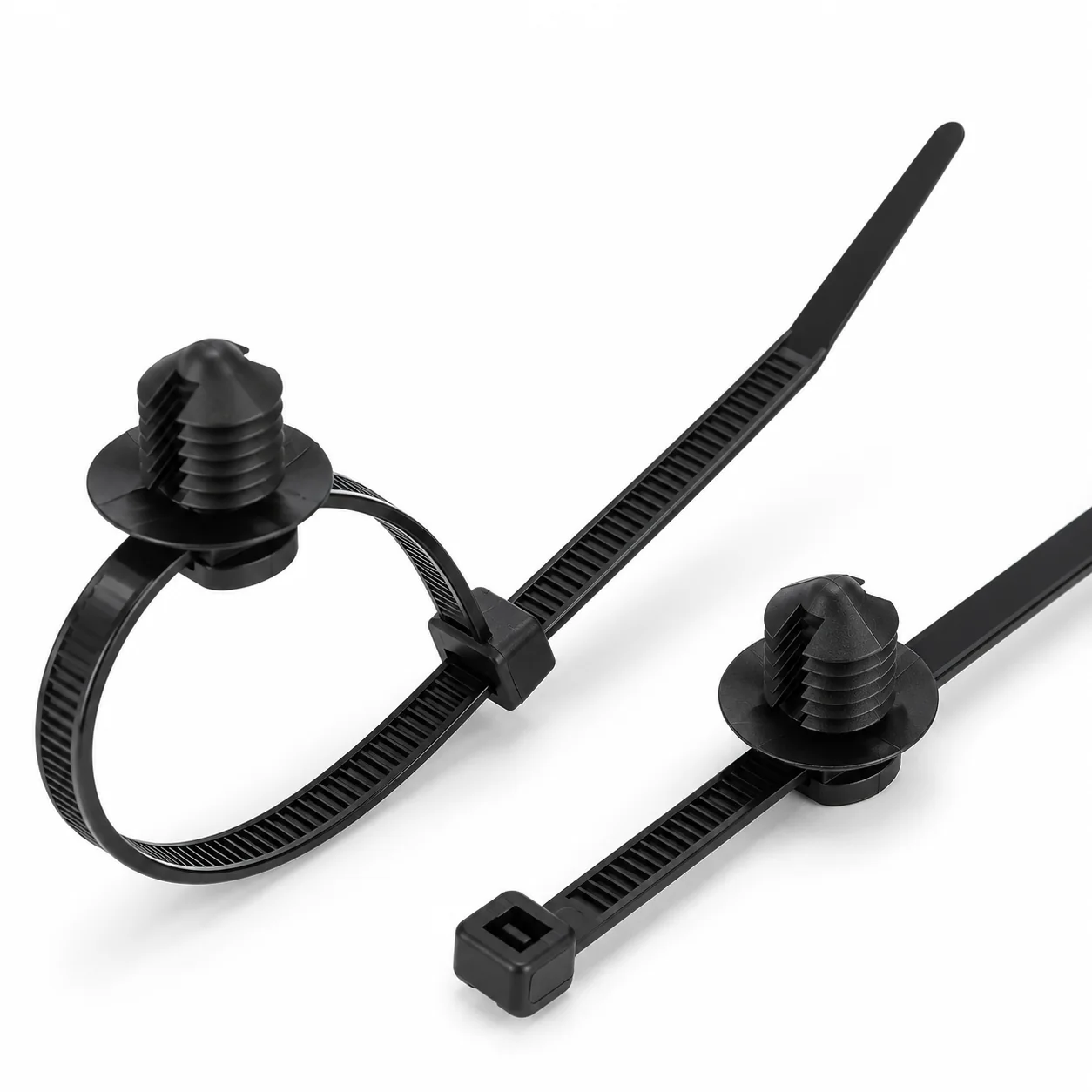 156-00290 Round Hole Push-Mount Cable Tie with Disc