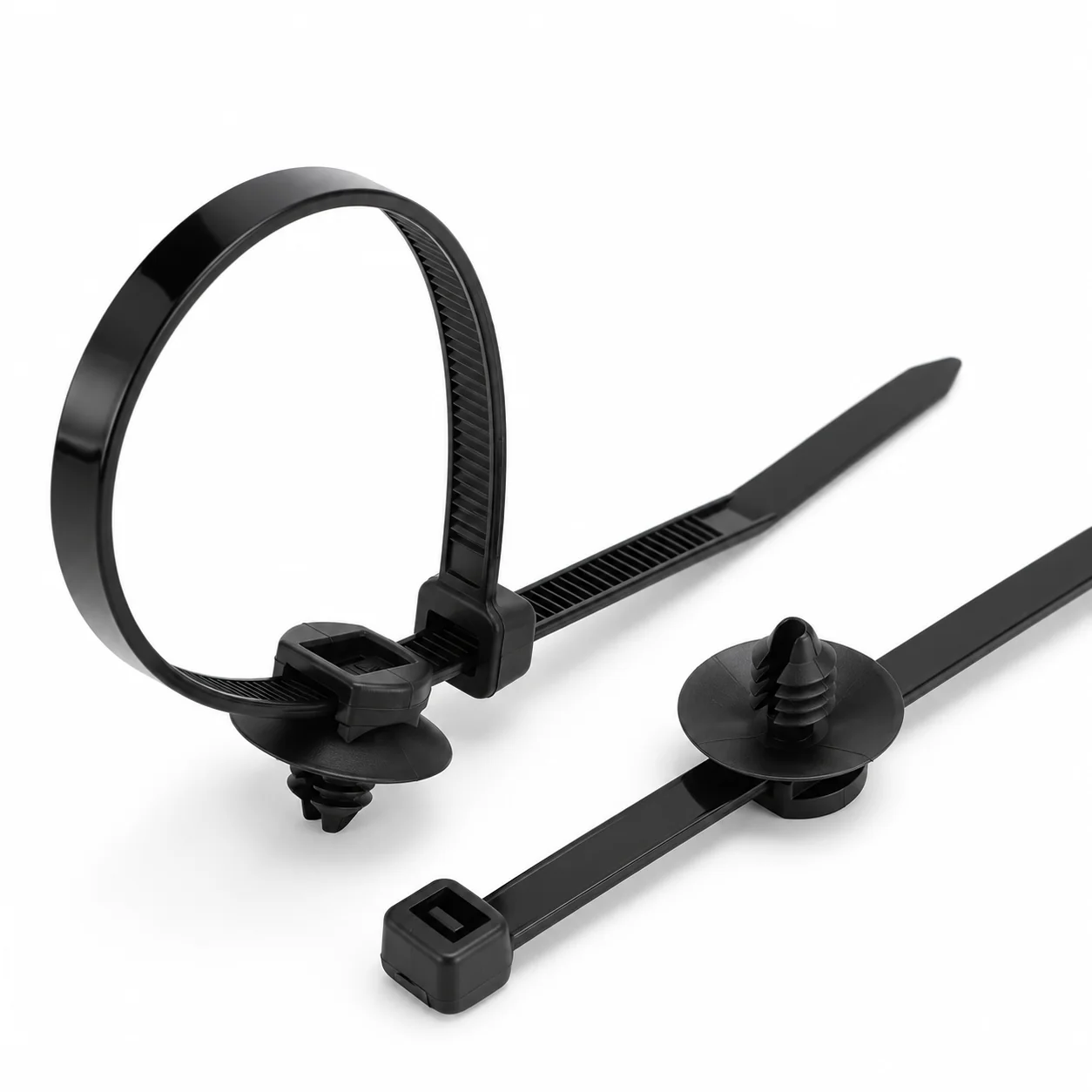 156-00618 Round Hole Push-Mount Cable Tie