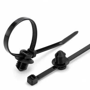 156-00619 Round Hole Push-Mount Cable Tie with Disc product image