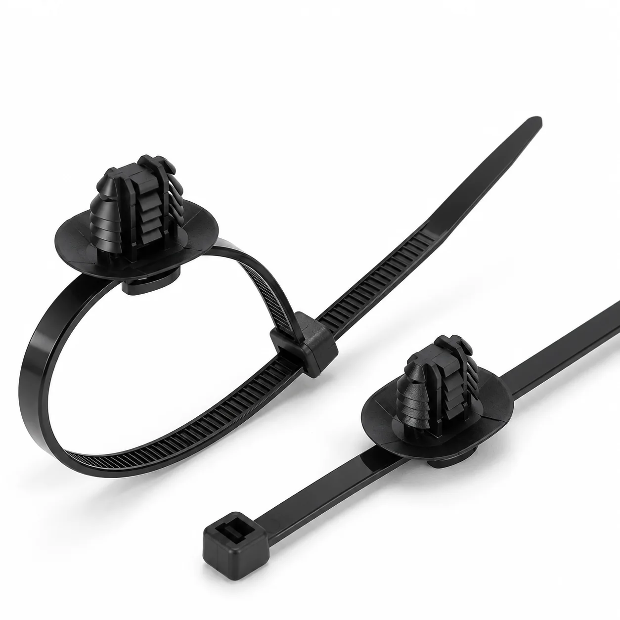 156-01464 Oval Hole Push-Mount Cable Tie with Disc