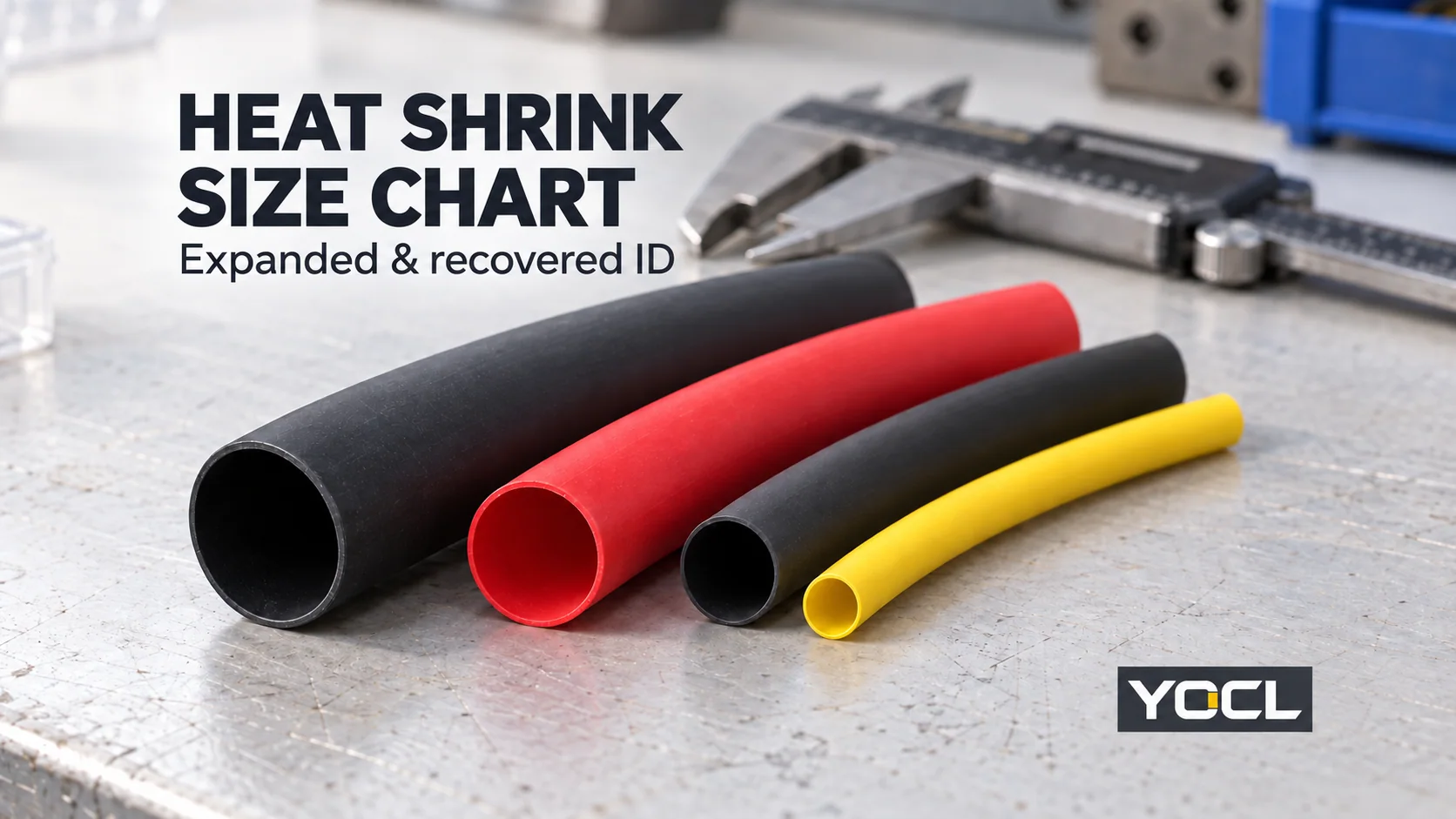 Heat Shrink Tubing Size Chart: Expanded and Recovered Diameters