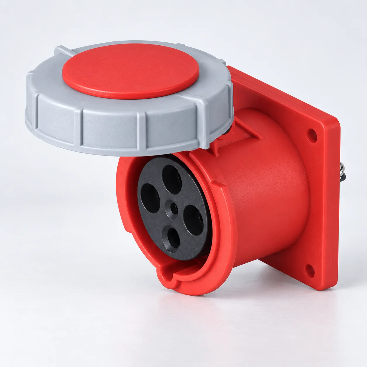 IP67 Soket Dudukan Panel Lurus