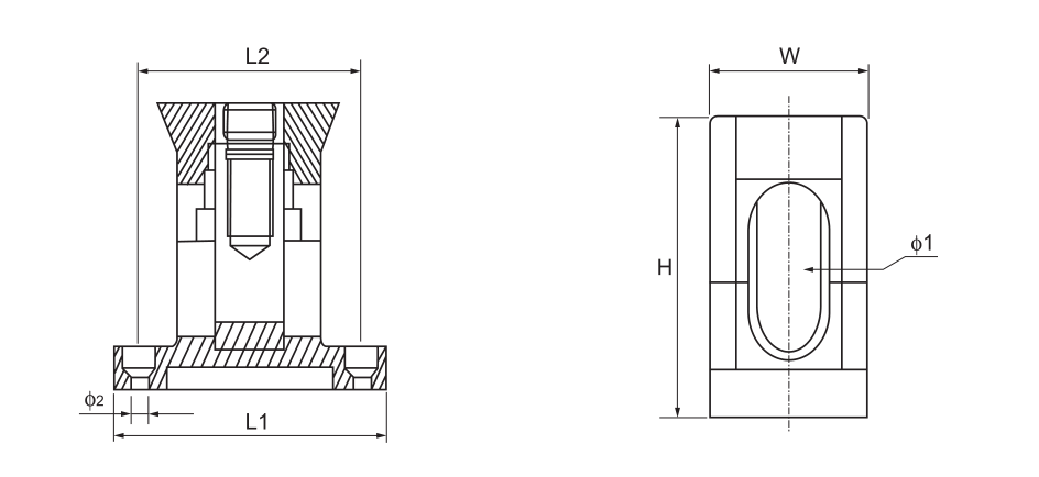 YC026 1×1 Junction Connectors dimension drawing