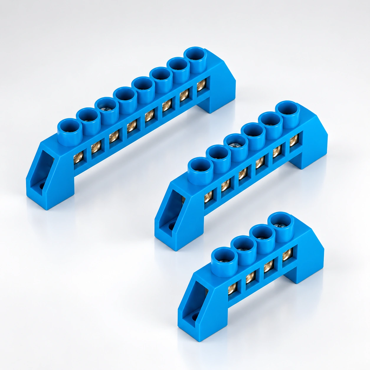 YOCL ELEKTRO BS001-0812 Messing-Sammelschiene für Neutralleiter