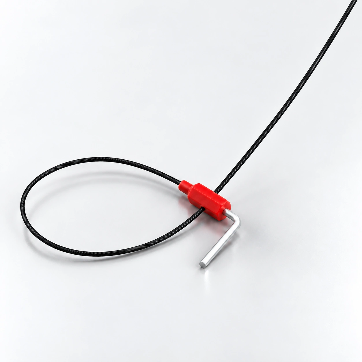 YOCL ELÉCTRICO YC300-3 Precinto de alambre de acero recubierto de goma negra